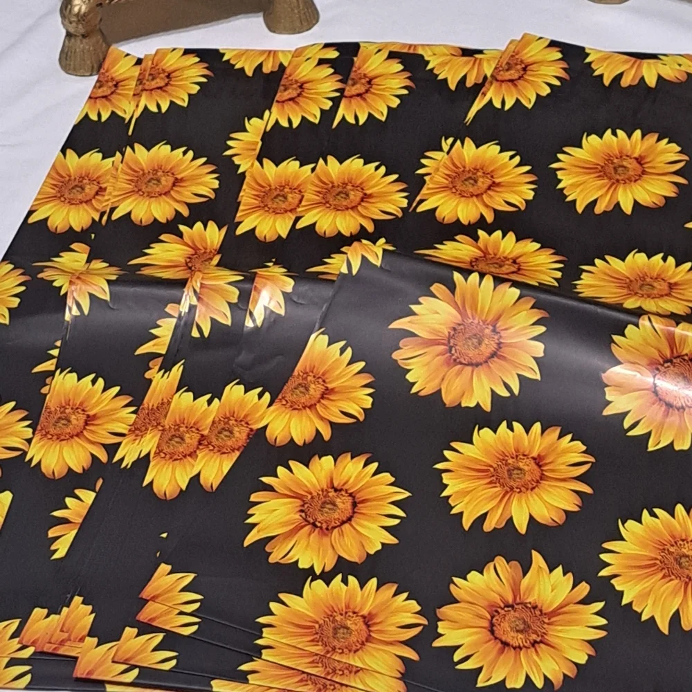 20 Count 10X13 Sunflower Poly Mailers New